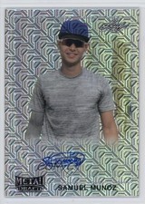 2021 Leaf Metal Draft 1990 Leaf Silver Mojo Samuel Munoz #LA-SM1 Auto 03xg