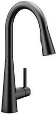 Moen 7864 Sleek 1.5 GPM 1 Hole Pull Down Kitchen Faucet - - Black