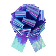 12 Inch Metallic Large Big Pull Bow Gift Wrapping Bows Ribbon Colorful Purple