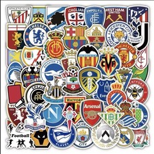 100 Pcs Football Soccer Team Club Logo Sport Stickers World Cup NEW