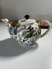 Vintage 1998 Alice in Wonderland Teapot Cardew Design Hatter's Tea Party VGC