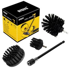 4 Pack Drill Brush Power Scrubber with Extended Long Attachment for Floor Tub