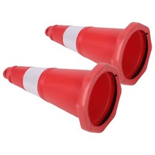 2pcs Traffic Safety Cones - 50cm Cones With Reflective Collars 18 I