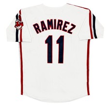 Jose Ramirez 1993 Cleveland Indians Men's Home White Cooperstown Jersey (L-XL)