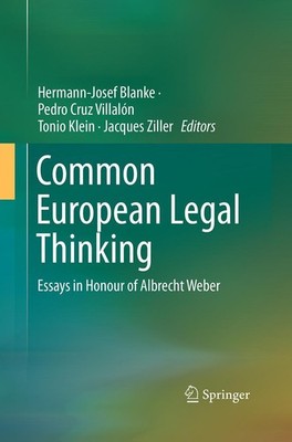 Common European Legal Thinking Hermann-Josef Blanke