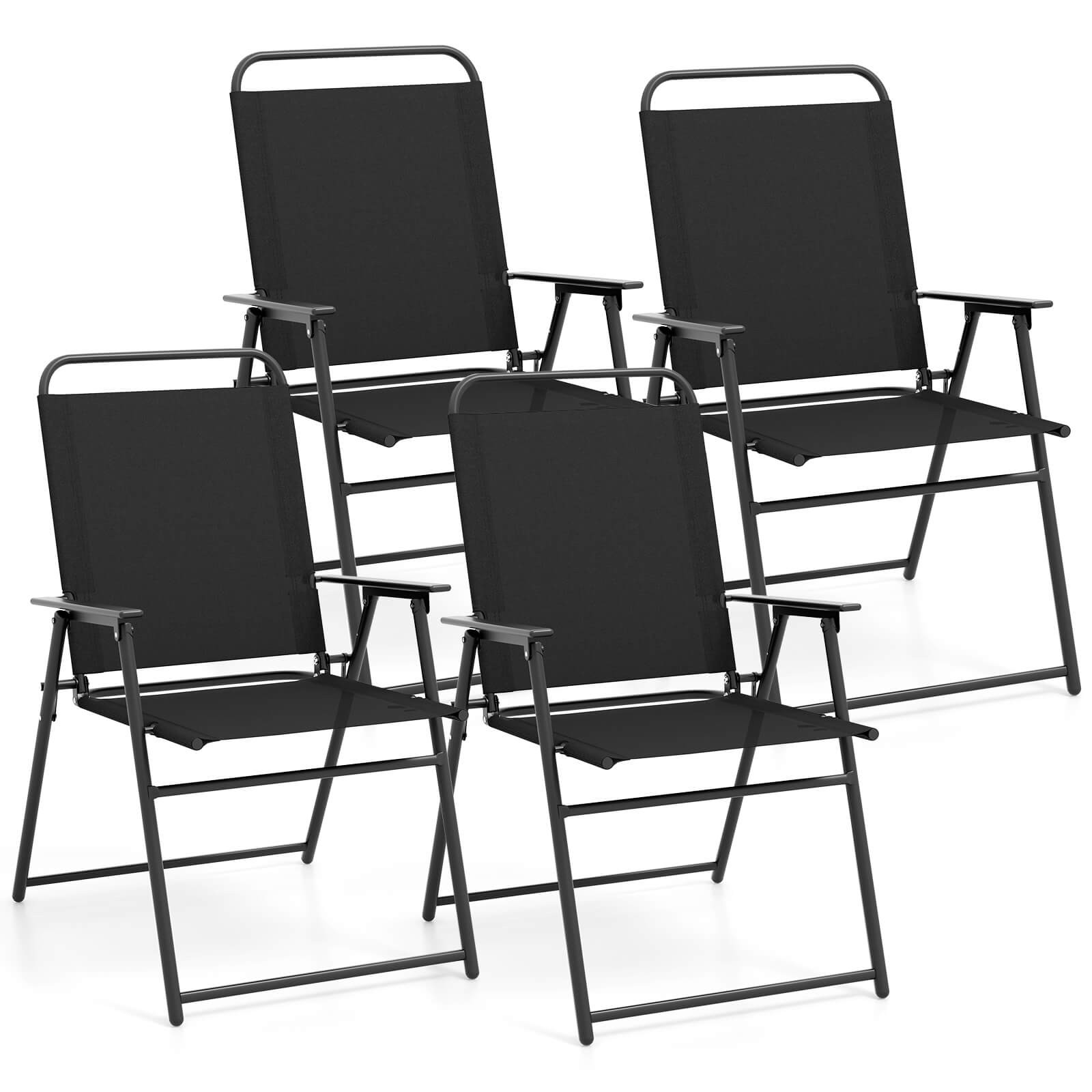 S Outdoor Dining Armrest Backrest Portable