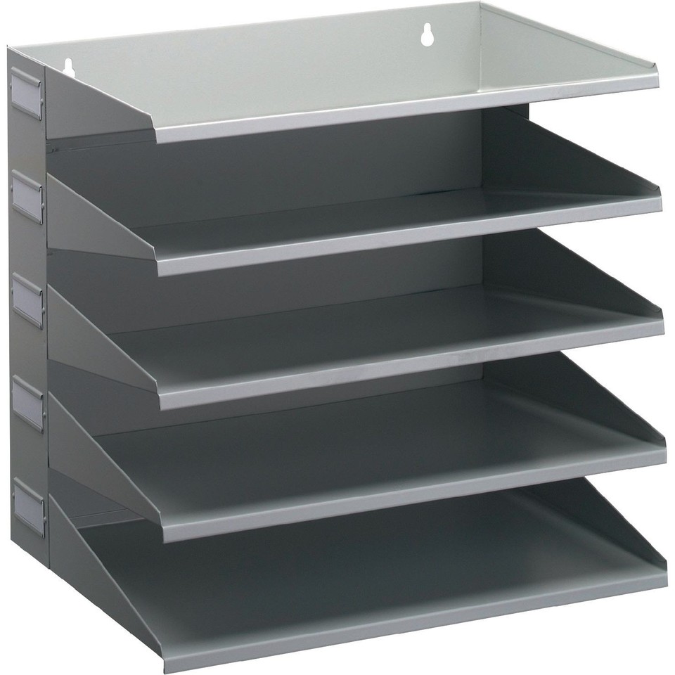 Sortierstation Stahlblech lichtgrau, RAL 7035 DURABLE Ordnungsbox Ablagebox Box