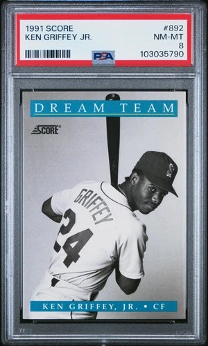 1991 Score #892 Ken Griffey Jr. PSA 8