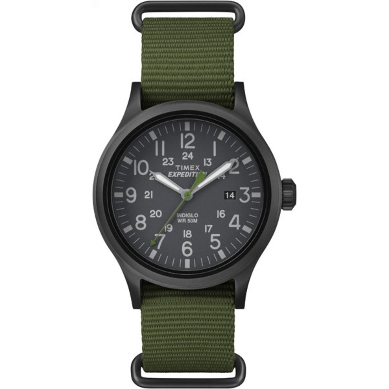 Timex Men's Expedition Scout 40mm Watch – Mens Standard, Green/Black/Black