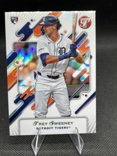 Trey Sweeney 2025 Topps Pristine #24 Refractors RC Detroit Tigers Baseball Card