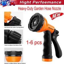 8 Spray Patterns-Heavy Duty Garden Hose Nozzle Car, Lawn, Pets, Leakproof lot