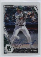 2021 Panini Prizm Draft Picks White Donut Circle 2/50 Andy Thomas Auto 1ek2