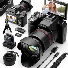 5K Digital Cameras 64MP 16X 3'' Autofocus Video Camera w/ 32GB TF for Beginner