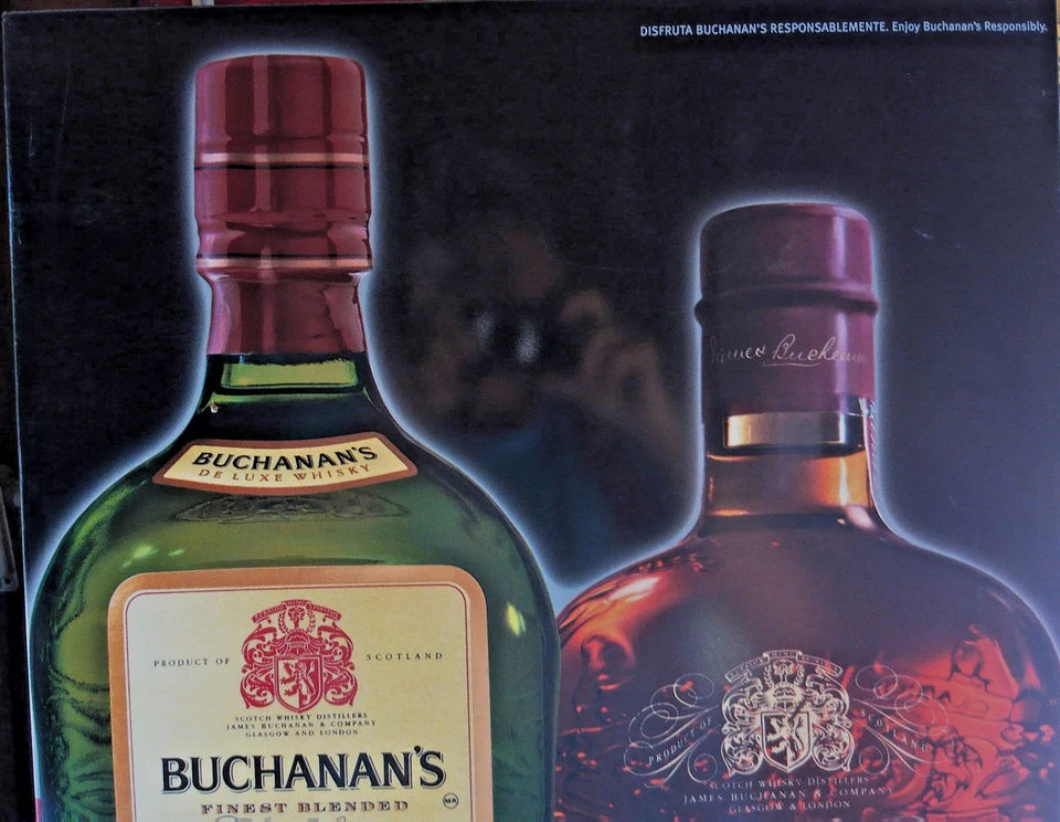 Vintage Buchanan’s Scotch Whiskey 24"x18" Laminated Cardboard Advertising Sign - Image 4 of 4