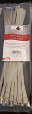25 GOLIATH INDUSTRIAL 8" STAINLESS STEEL WIRE CABLE ZIP TIES STRAPS WHOLESALE 