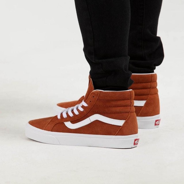 vans pig suede leather brown