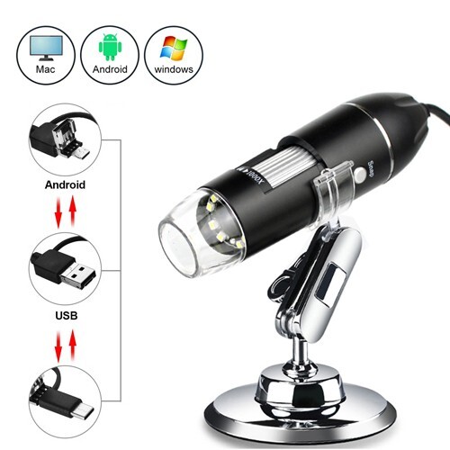 Caméra endoscope 1600X USB pour réparer les circuits imprimés sans fatigue oculaire