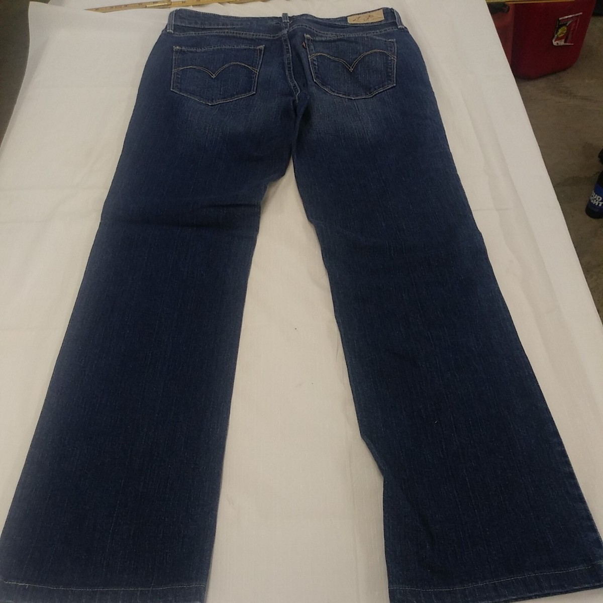【oan】Refre Curve Wide Denim Levi's San Francisco Demi Curve Classic Straight Leg Women 8