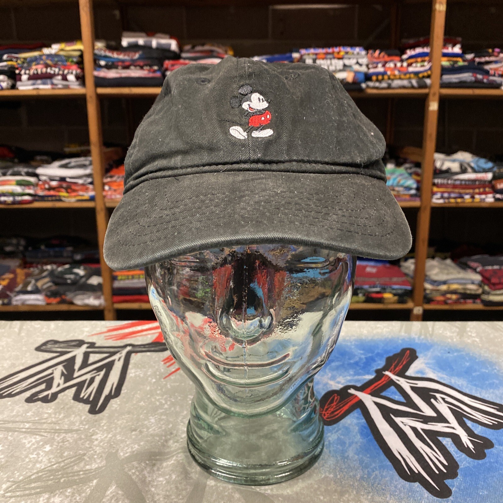 Mickey Mouse Slouch Cap Disney Hat Adjustable Str… - image 1