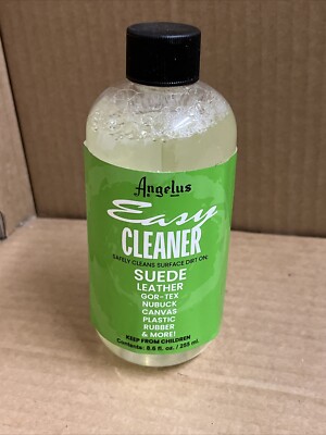Angelus Easy Cleaner for Leather, Suede, Rubber, Linen, Canvas, Vinyl 8.6oz
