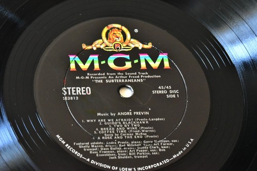 MGM STEREO SE3812ST USA 1960 SDTK Andre PREVIN - Gerry MULLIGAN "Subterraneans" - Imagen 3 de 3
