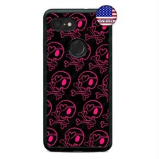For Google Pixel 3 XL 2XL Hearts Skulls Cell Phone Case Cute Case Funny Cover