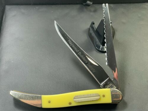 Case XX USA 3207 CV 2019 Mini Trapper Yellow Pocket Knife Case XX USA 3207 CV 2019 Mini Trapper Yellow Pocket Knife