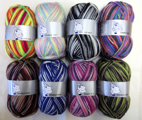 Woolyhippo DK Acrylic Yarn Random Double Knitting Wool 100g Soft Baby - Picture 15 of 16