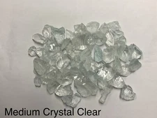 Crystal Clear Fire Glass, Medium,  Gas Fire Pits, Gas Fireplace, Landscape