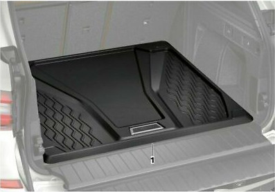 GENUINE BMW BOOT TRUNK REAR FITTED RUBBER LUGGAGE COMPARTMENT MAT X5 G05 2458567