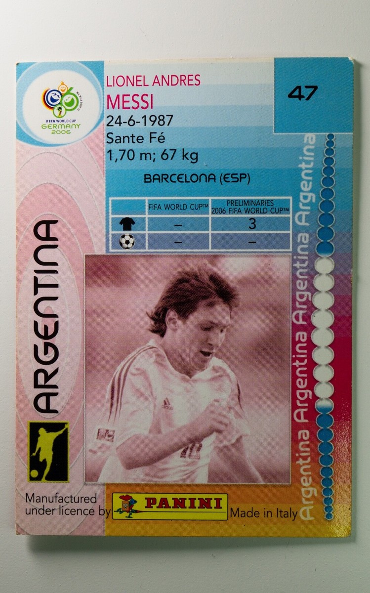 2006 Panini FIFA World Cup Germany - #47 Lionel Messi | eBay