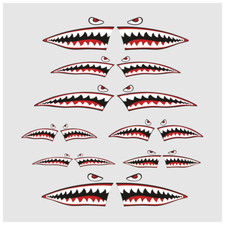 1:10 RC Aufkleber Set Shark - Haimaul Rat Rod...