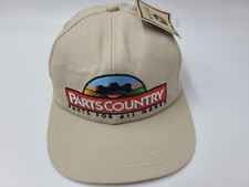 Vintage Parts Country John Deere K-Products Snapback Hat Cap Farm Dad Men Beige