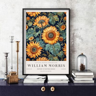 William Morris Druck, William Morris Ausstellung Poster Sonnenblume (174b)