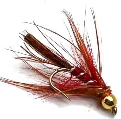 4 6, 8 or 12 Trout fly fishing DABBLER flies BARBED OR BARBLESS GOLD HEAD 10, 12