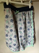Young Boys Star Wars The Mandalorian Yoda Swim Trunks Board Short Disney UPF50 