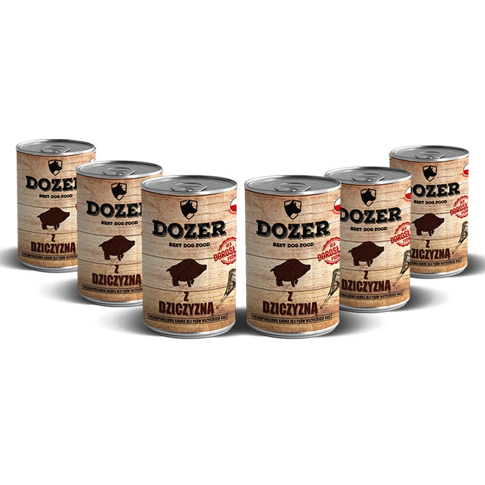 48 x 400g Hundefutter Dozer Wild Premium Nassfutter Dosen Wildfleisch - Bild 3 von 4