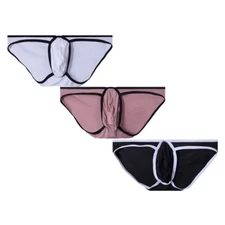 3pcs Men's Briefs Modal Sexy Lingerie Breathable Quick Dry Men's Panties