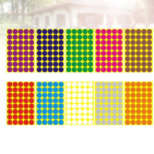 kleine Kreisaufkleber 30 Blatt selbstklebende selbstklebende - Afbeelding 1 van 11