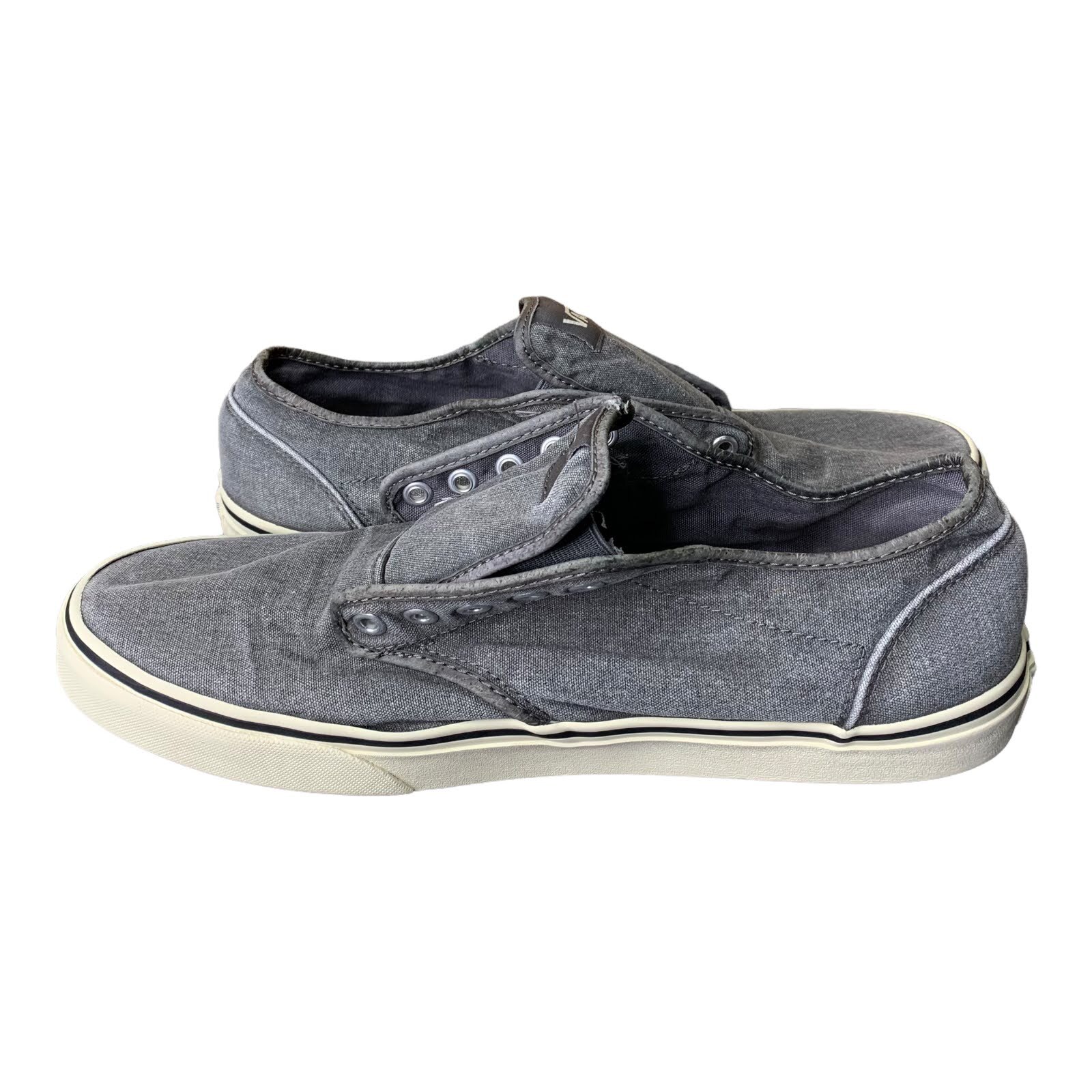 Vans Off The Wall Gray Shoes Slip On 