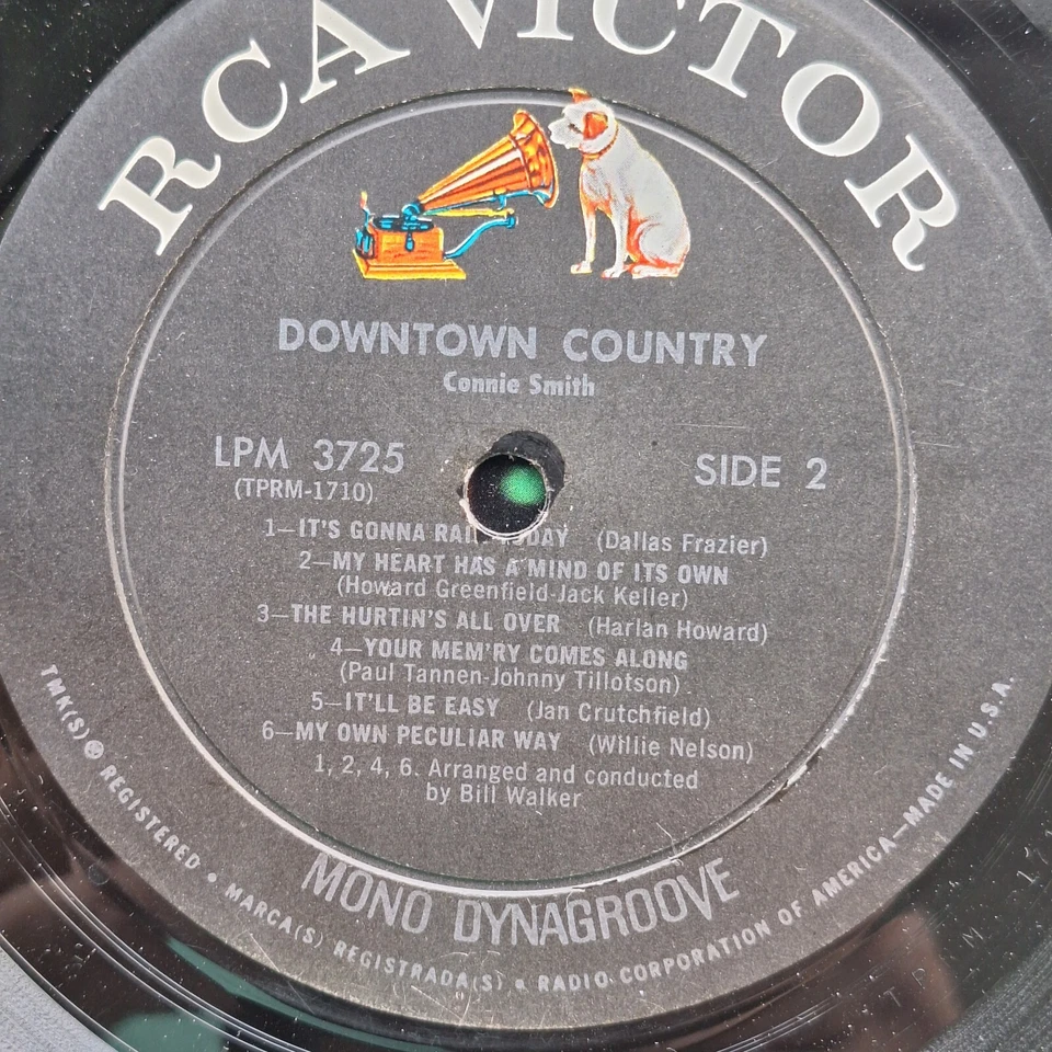 Connie Smith Downtown Country Vinyl LP 1967 LPM 3725 - Image 4 of 4