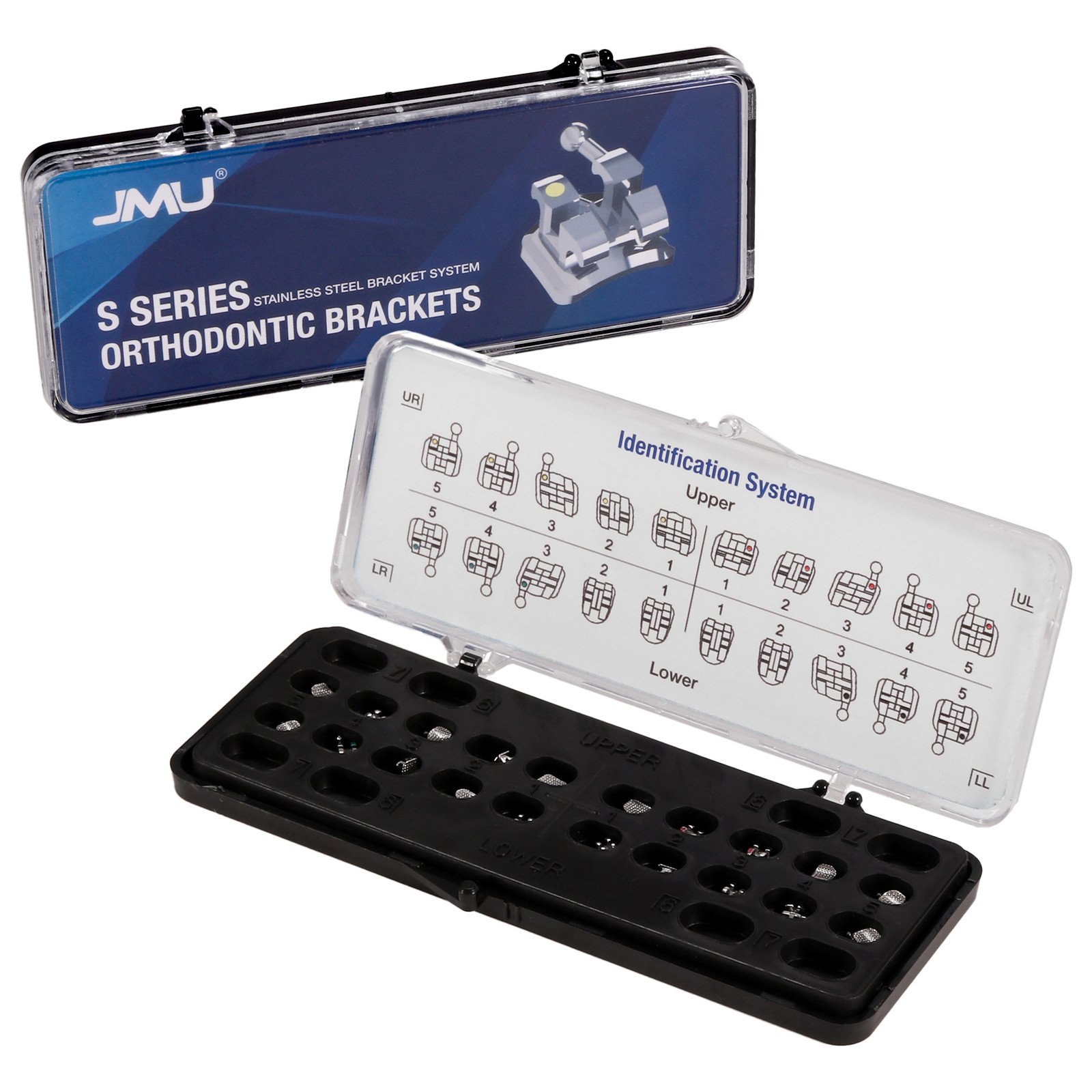 AZDENT Ceramic Dental Brackets - MBT/Roth .022/.018 With Hooks (20pcs/Kit) 11 thumbnail image
