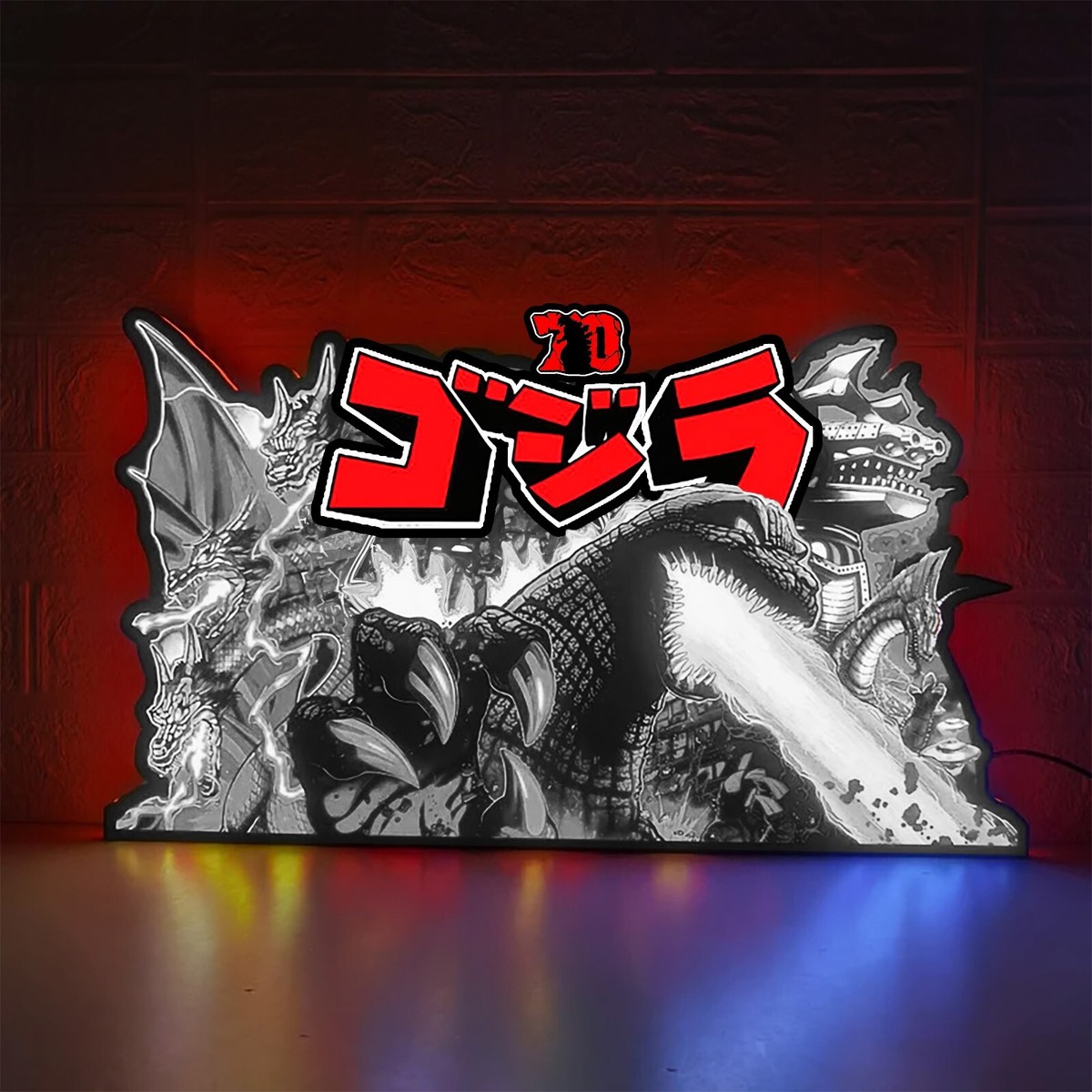 Godzilla 70th Anniversary Pinball Topper LED Lightbox - Limited