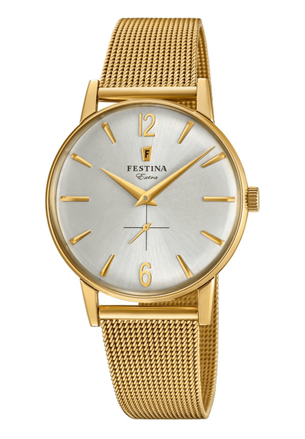 Orologio Uomo Festina Extra F20253/1 in acciaio inossidabile Ba±ado Oro  dorato | Acquisti Online su eBay
