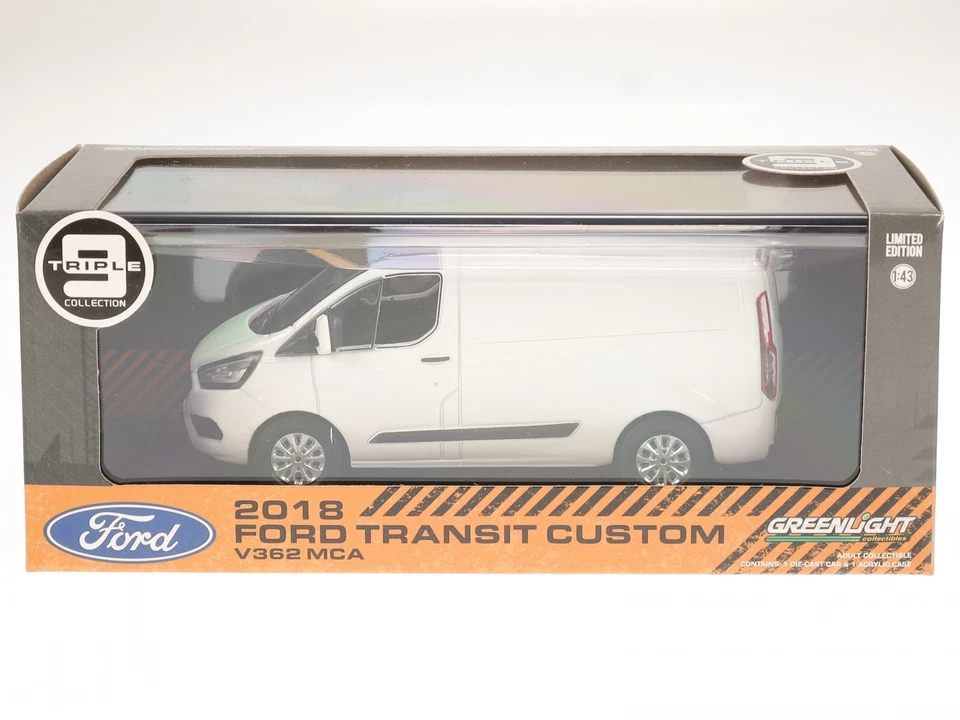 Ford Transit Custom V362 MCA 2018 weiss Modellauto Greenlight 1:43 - Bild 4 von 4