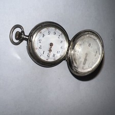 VINTAGE EBAY 1 Of 1 SWISS PIN SET POCKET WATCH WITH .800 SILVER CASE Rare S201