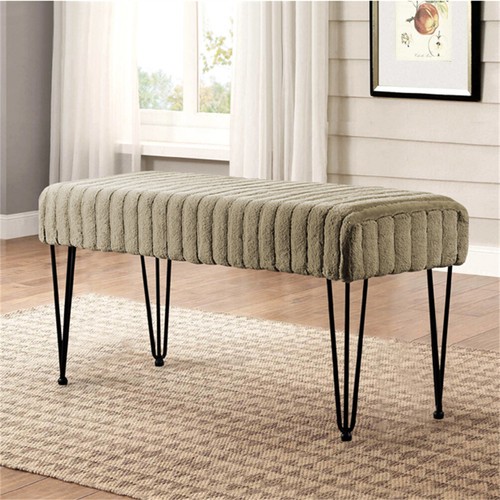 Super Soft Mink Faux Fur Ottoman Stylish Foot Rest & Vanity Bench Living Room - Picture 269 of 281