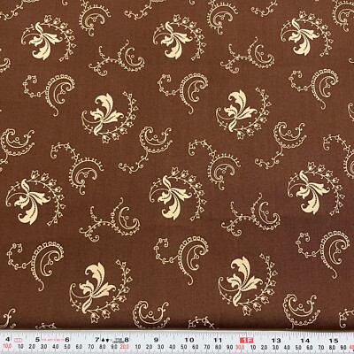 Andover Fabrics 2013 by Renee Nanneman Brown Cotton Fabric by the HALF YARD