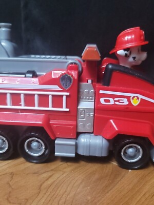 Paw Patrol The Movie Marshall Deluxe Transforming Fire Truck Vehicle Figure Toy