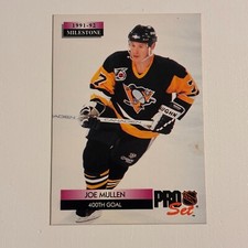 1992-93 Pro Set - Milestone #262 Joe Mullen - PENGUINS - BUY 2 GET 2 FREE